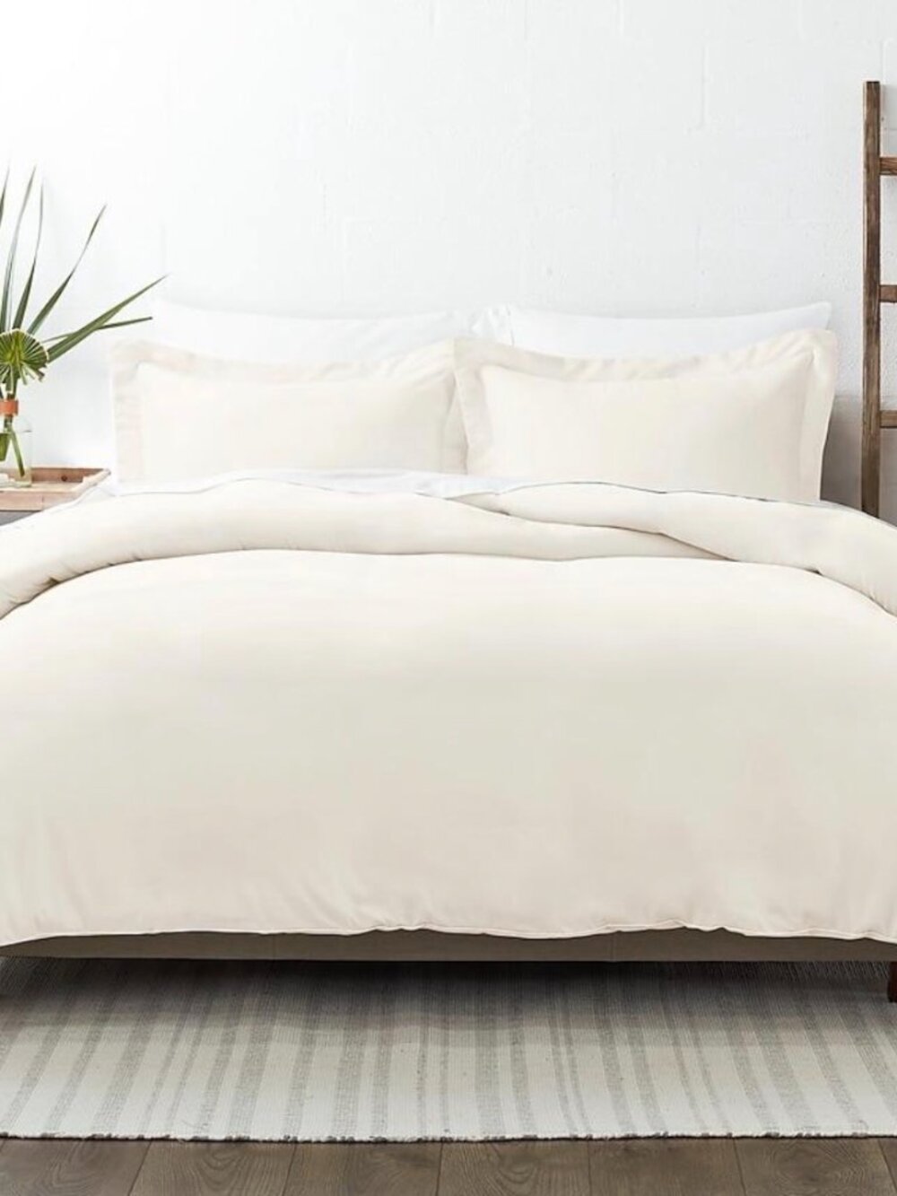 Home Collection King/Cal King Cotton Duvet Cover (No Comforter) Beige